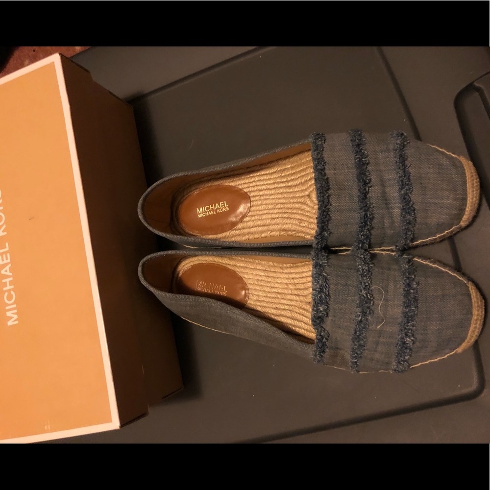 Michael Kors denim espadrilles